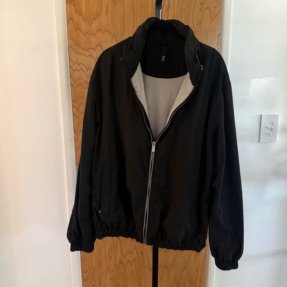 Men's Zegnasport Aqualite black featherweight jacket